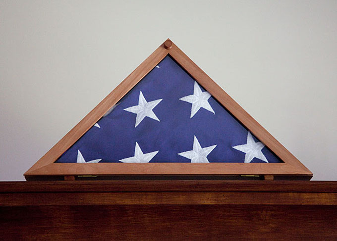 My father's folded flag from his funeral